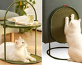 Load image into Gallery viewer, Enso 3-in-1 multi-angle view of the functional side table and cat tree, a piece of durable cat furniture.