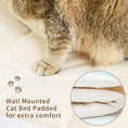 Load image into Gallery viewer, padded-cotton-cushion-wall-mounted-cat-bed-origami-comfort-detail
