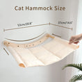 Load image into Gallery viewer, wall-mounted-cat-hammock-origami-dimensions-53cm-37cm-guide