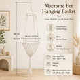 Load image into Gallery viewer, woven-basket-macrame-cat-hammock-aura-swing-large-40cm-size-guide