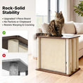 Load image into Gallery viewer, rock-solid 1-piece engineered wood garrison scratcher stability comparison