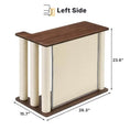 Load image into Gallery viewer, garrison cat scratch side table dimensions 28.3 x 15.7 x 23.6 in left side view