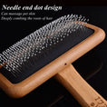 Load image into Gallery viewer, Side profile of MeowShelf Kanso premium wood pet grooming tool.