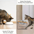 Load image into Gallery viewer, Two premium stainless steel bowls in MeowShelf Kanto raised double feeder.