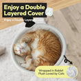 Load image into Gallery viewer, Cat sleeping next to keyboard in MeowShelf Kumo sunken ergonomic desk bed.