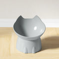 Load image into Gallery viewer, Lifestyle kitchen view featuring MeowShelf Neko modern elevated cat bowl.