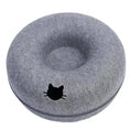 Load image into Gallery viewer, Sleek minimalist stone shape of MeowShelf Pebble scratch-resistant cat cave.