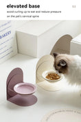 Load image into Gallery viewer, Easy-to-clean detachable design of MeowShelf Aura magnetic cat feeder.