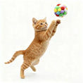 Load image into Gallery viewer, Durable woven nylon ball from MeowShelf Kinetic Trio cat toy collection.