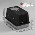 Load image into Gallery viewer, Close-up of anti-tracking grid on top of MeowShelf Nomi enclosed litter box.