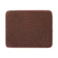 Load image into Gallery viewer, Durable edge stitching detail on premium MeowShelf Tidy Step litter mat.