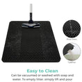 Load image into Gallery viewer, Top-down view of minimalist MeowShelf Tidy Step litter trapper mat.