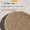 Load image into Gallery viewer, Zen Oval Woven Sisal Cat Scratcher product shot, close-up of the tight braided weave, durable cat furniture.