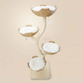 Load image into Gallery viewer, Lotus Tower 2 in Japandi Rattan, product shot front view of the 4-level luxury cat tree for sophisticated homes.