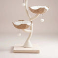 Load image into Gallery viewer, Lotus Tower Japandi Flower Cat Tree product shot, elevated view of branch perspective, a unique cat tree for climbing.
