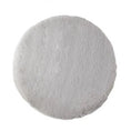 Load image into Gallery viewer, Plush Refresh Round Faux Fur Replacement Cushion, centered top view showing the shaggy texture for warmth.