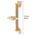 Load image into Gallery viewer, Skywalk curved cradle cat shelf — dual-level sisal, cat superhighway wall climbing system component