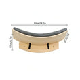 Load image into Gallery viewer, Skywalk essential bracket cat shelf — curved cushioned wall-mount, modular cat wall furniture piece