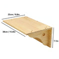 Load image into Gallery viewer, Skywalk flat cat wall shelf — modular cat climbing wall system, solid wood wall-mounted cat step