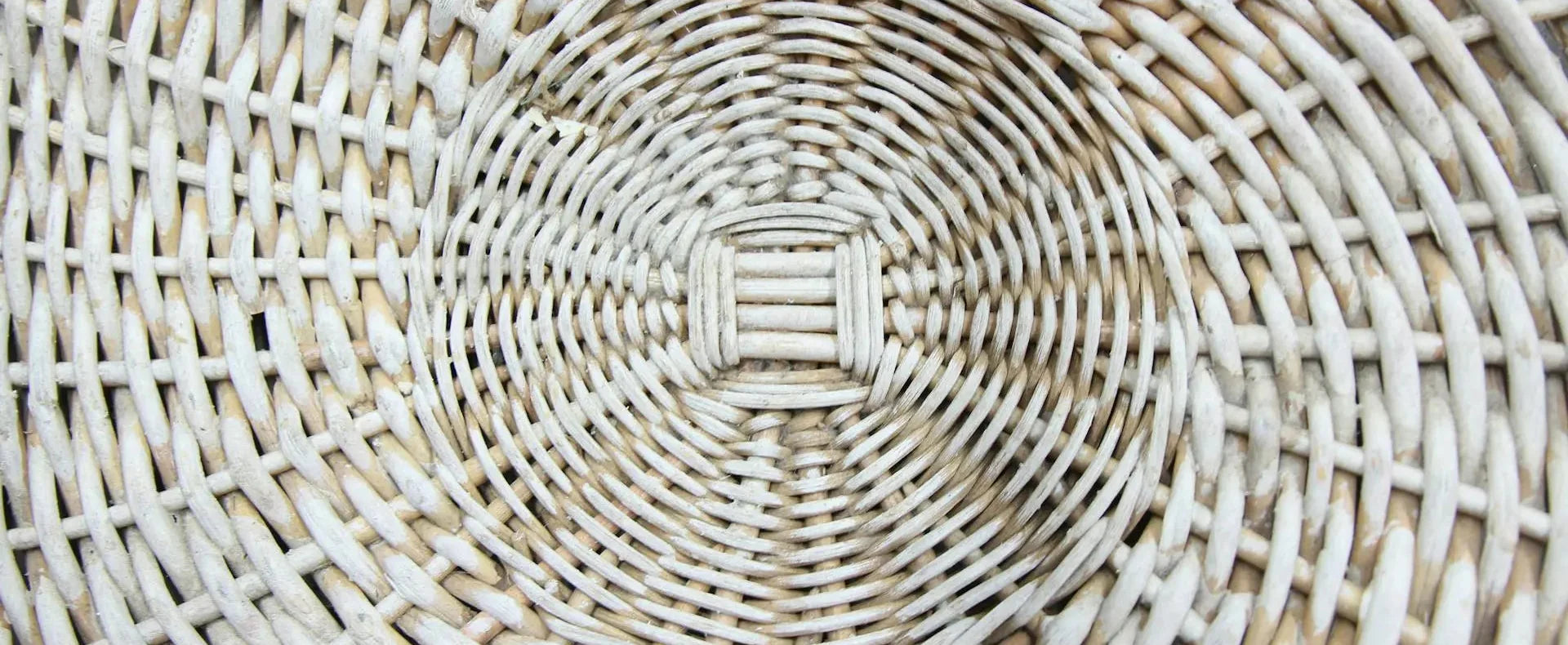 Hand-Woven Rattan & Straw