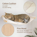 Load image into Gallery viewer, cotton-canvas-pine-wood-materials-cat-hammock-origami-no-fade
