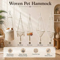 Load image into Gallery viewer, aura-swing-macrame-hanging-cat-bed-five-boho-styles-side-by-side
