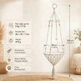 Load image into Gallery viewer, woven-basket-macrame-cat-hammock-aura-swing-medium-30cm-size-guide
