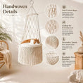 Load image into Gallery viewer, hand-woven-cotton-rope-details-aura-swing-macrame-hanging-cat-bed

