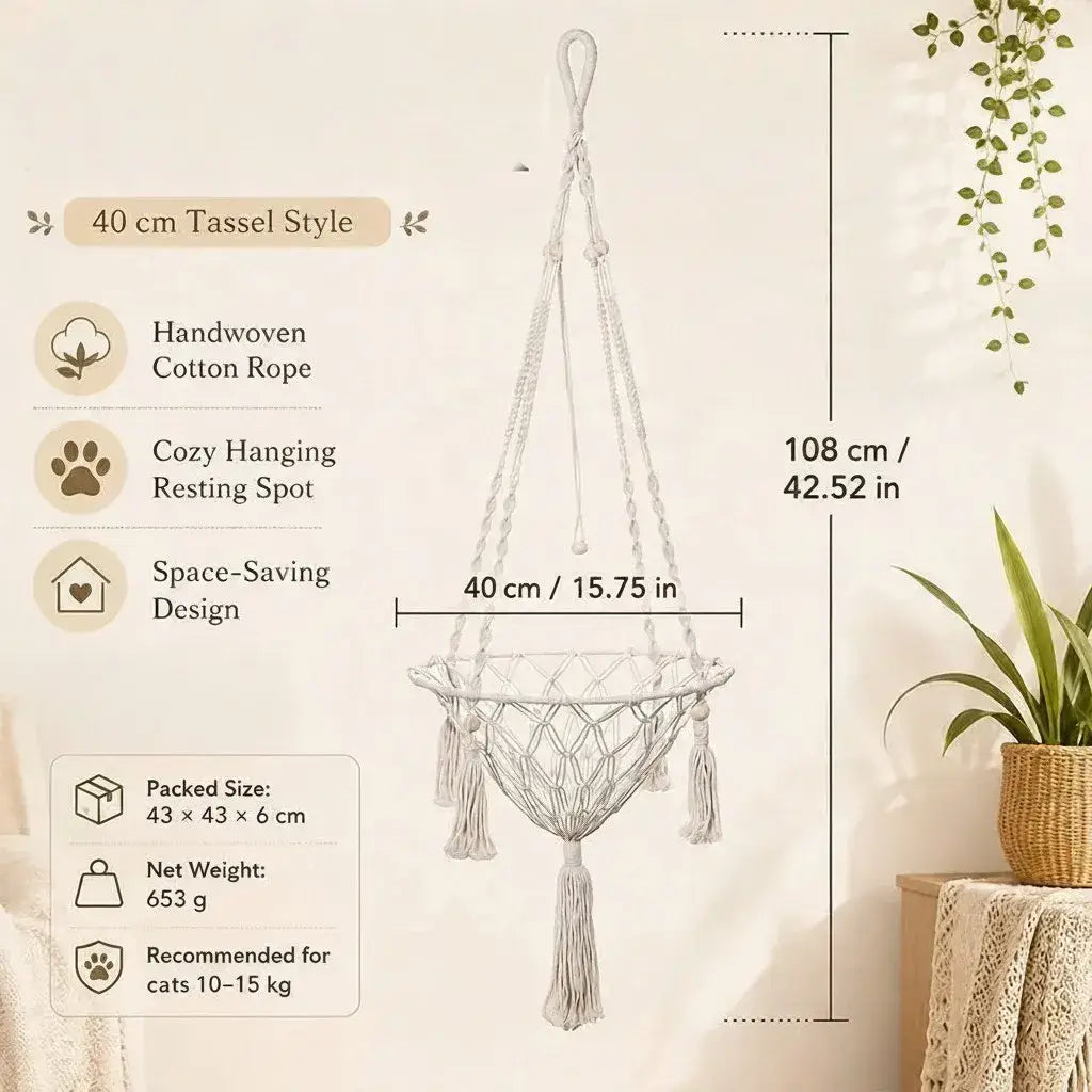 boho-tassel-macrame-cat-hammock-aura-swing-large-40cm-size-guide
