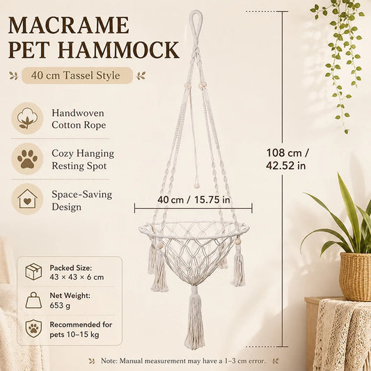 boho-tassel-macrame-cat-hammock-aura-swing-large-40cm-size-guide