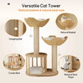 Load image into Gallery viewer, versatile-cat-tower-the-hanami-duo-baskets-condo-sisal-features
