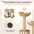 Load image into Gallery viewer, woven-cat-basket-sisal-post-the-hanami-duo-supports-22-lbs

