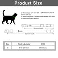 Load image into Gallery viewer, cat collar size guide the charm fits 8 to 12 in neck
