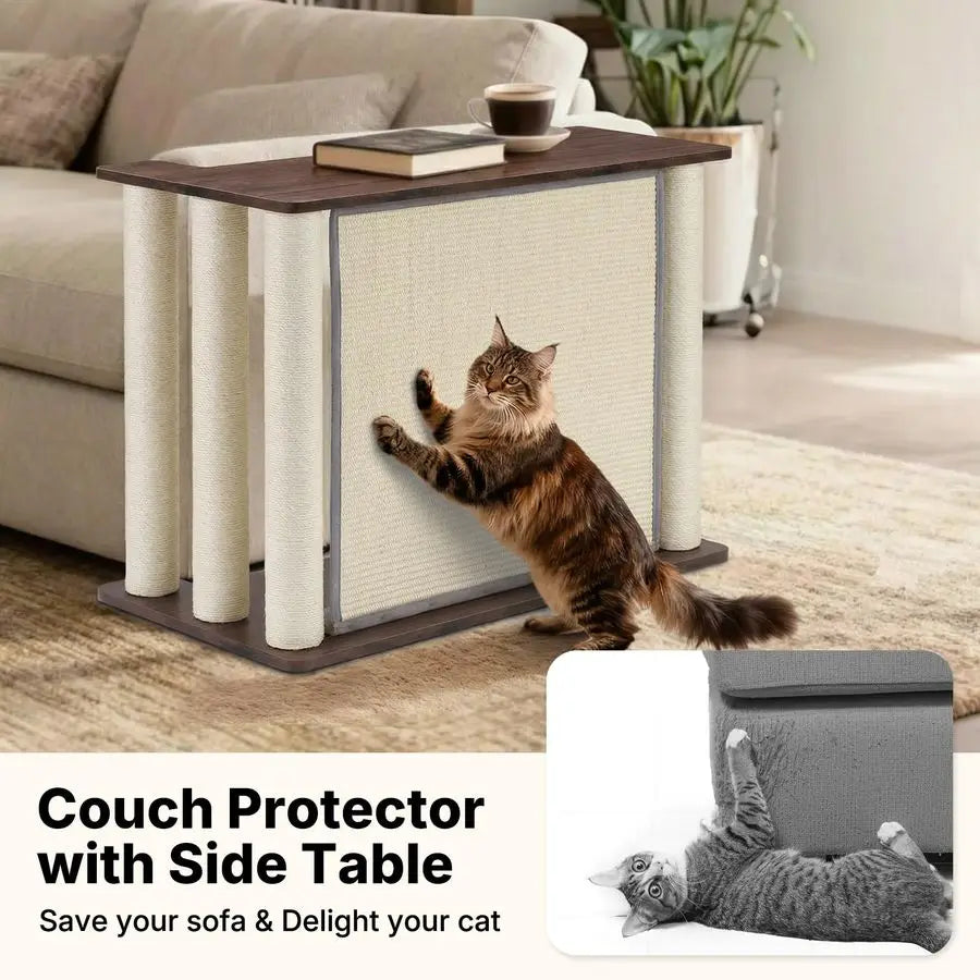 couch protector with side table garrison maine coon scratching sofa guard