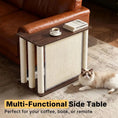 Load image into Gallery viewer, multi-functional side table garrison coffee book remote walnut surface ragdoll
