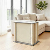 sisal panel garrison side sofa table right corner