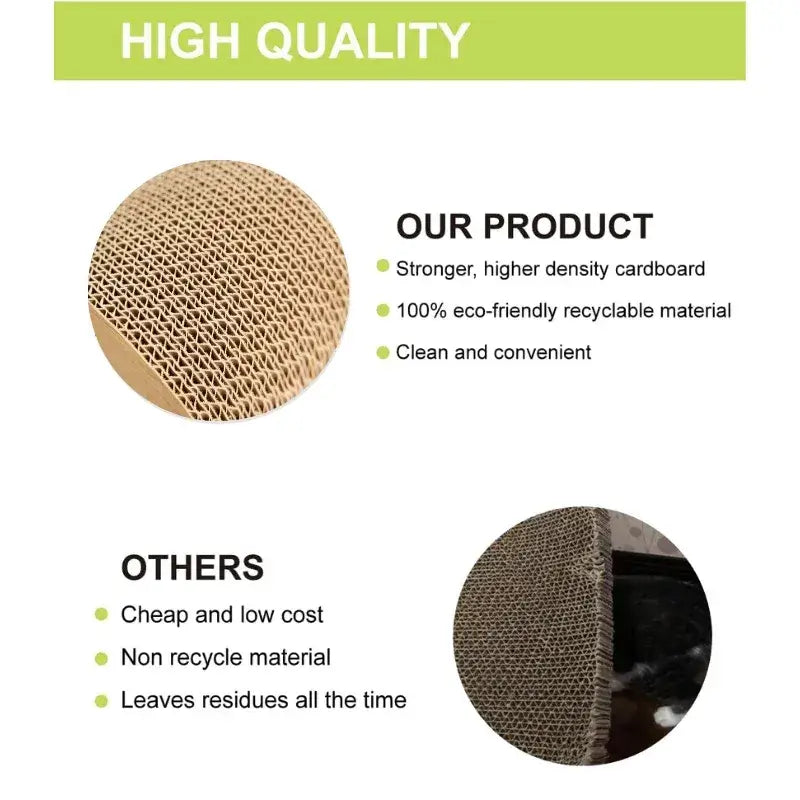 Side profile of modern MeowShelf Aalto wave-shaped cat scratching lounge.