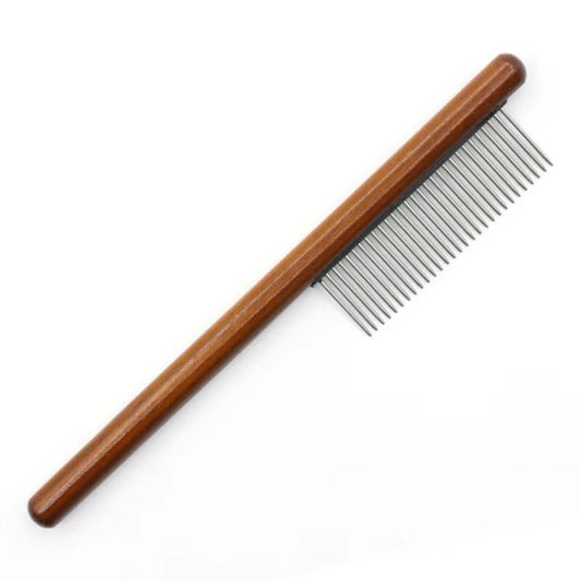 Sleek profile of MeowShelf Kura premium pet grooming and shedding tool.