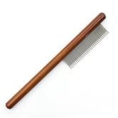 Dimensions and sizing of MeowShelf Kura solid wood detangling cat comb.