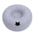 Load image into Gallery viewer, MeowShelf Pebble interactive felt cat cave and dual-purpose donut tunnel.
