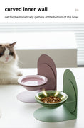 Load image into Gallery viewer, Close-up of matte finish on MeowShelf Aura premium ceramic cat bowl.
