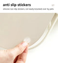 Load image into Gallery viewer, Non-slip bottom design of MeowShelf Aura heavy-duty metal feeder stand.
