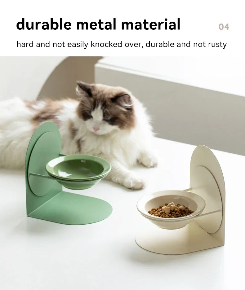 Aesthetic room setup featuring MeowShelf Aura luxe magnetic cat bowl.