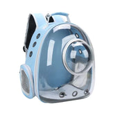 MeowShelf Panorama clear bubble cat backpack folded for easy storage.