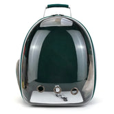 Interior plush pad of MeowShelf Panorama comfortable cat travel backpack.