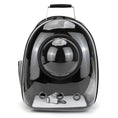 Load image into Gallery viewer, Top handle detail of premium MeowShelf Panorama transparent cat backpack.
