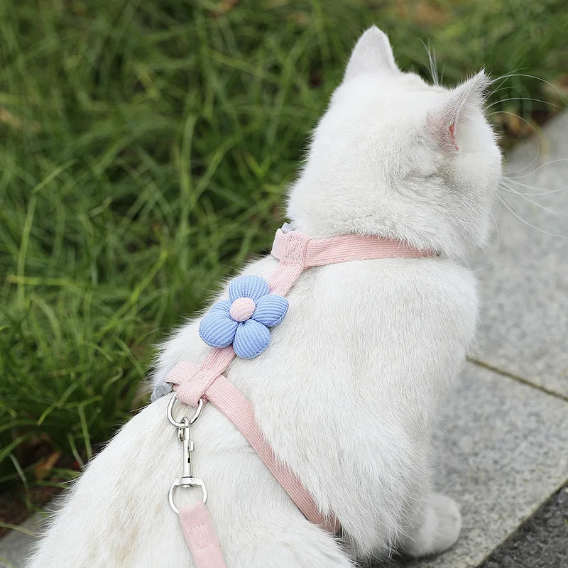 Lightweight breathable fabric of MeowShelf Petal Stroll walking vest.