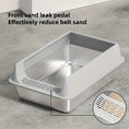 Load image into Gallery viewer, Medical-grade rust-proof steel base of MeowShelf Sora open-top litter box.
