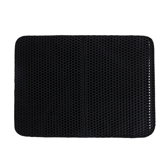 Dimensions guide for MeowShelf Tidy Step honeycomb cat litter trapping mat.