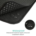 Load image into Gallery viewer, Close-up of smart honeycomb top layer on MeowShelf Tidy Step litter mat.
